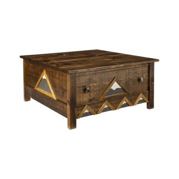 Rocky Mountain 1 Drawer Barnwood Coffee Table