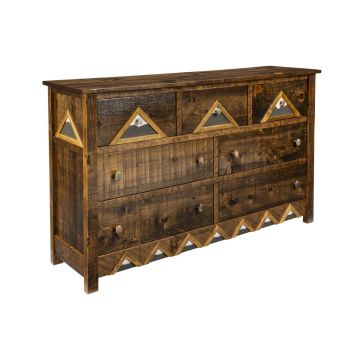 Rocky Mountain Barnwood 7 Drawer Dresser