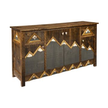 Rocky Mountain Barnwood 2 Drawer 4 Door Sideboard