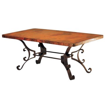 Roman Hammered Copper Dining Tables - Heavy Design