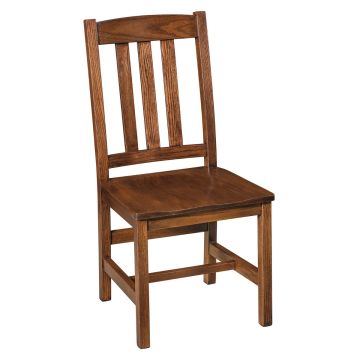 Rustic Lodge Single Bend Dining Side Chair - Tavern Finish