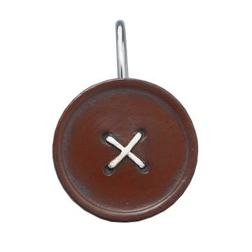 Rustic Barn Red Button Shower Curtain Hooks