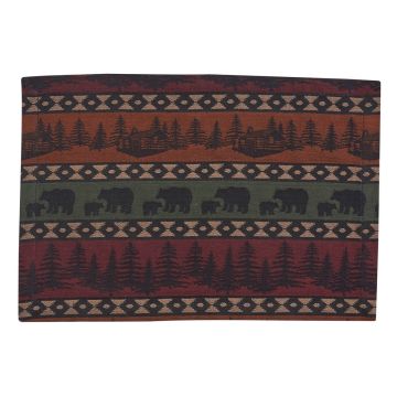 Rustic Bear Mountain Cloth Placemats