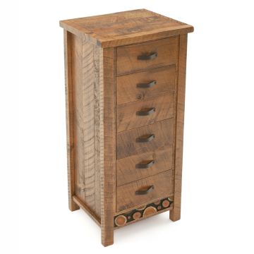 Rustic Campfire 6 Drawer Barnwood Lingerie Chest