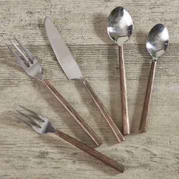 Rustic Copper Handle 5 Piece Place Setting