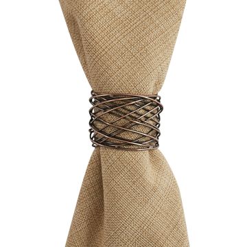 Rustic Copper Wire Napkin Rings