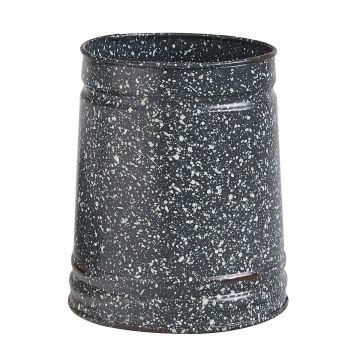 Rustic Gray Granite Enamel Utensil Crock