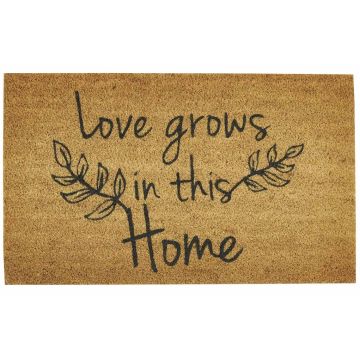 Rustic Love Grows Door Mat