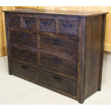 Rustic Mill Barnwood 10 Drawer Dresser