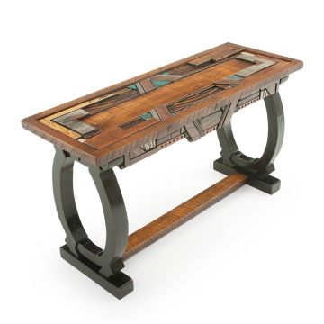 Rustic Mosaic 1 Drawer Barnwood Sofa Table