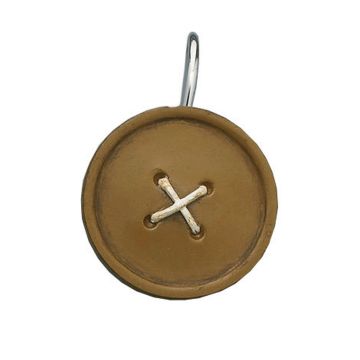 Rustic Mustard Yellow Button Shower Curtain Hooks