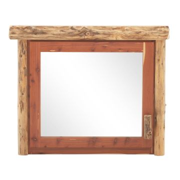 Rustic Red Cedar Medicine Cabinet- Hinge Left