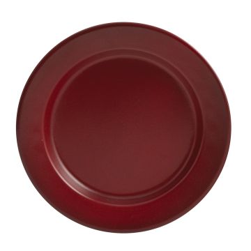 Rustic Red Enamel Salad Plate