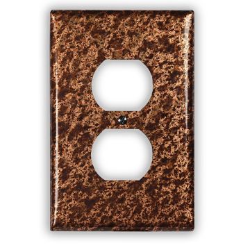 Sandstorm 1 Outlet Copper Switch Plate