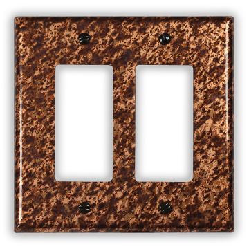Sandstorm 2 Rocker/GFI Copper Switch Plate