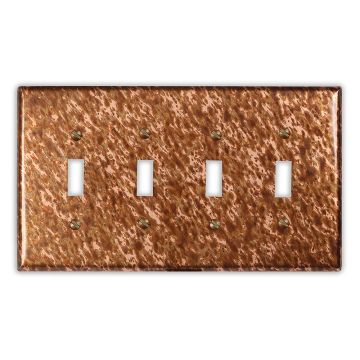 Sandstorm 4 Toggle Copper Switch Plate