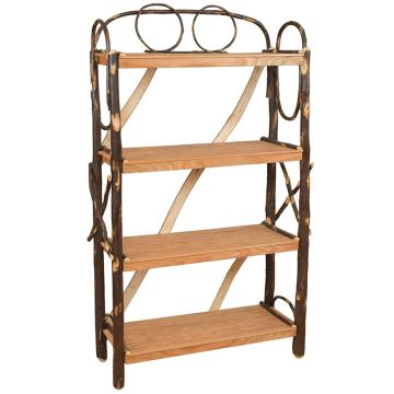 Saranac Hickory Deluxe Log Bookshelf