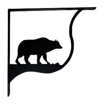 Wrought Iron Bear Shelf Brackets