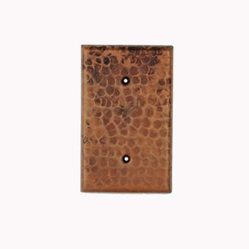 Hand Hammered Copper Blank Switch Plate Cover