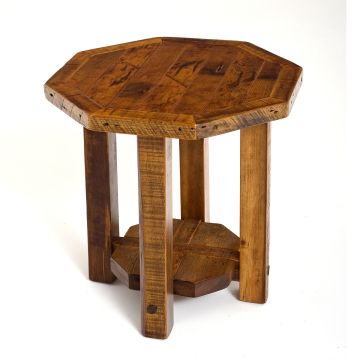 Stony Brooke Rustic Octagon Side Table