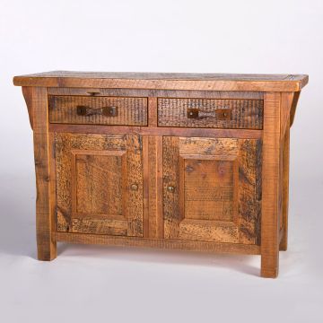 Rustic Reclaimed Duo Door & Drawer Sideboard