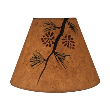 Rustic Pine Branch Lampshade