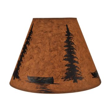 Rustic Green Canoe Lampshade