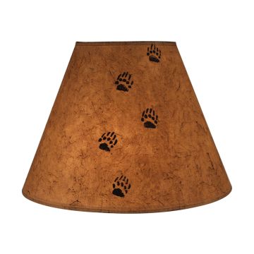 Rustic Umber Bear Track Lampshade