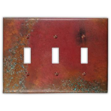 Sierra 3 Toggle Copper Switch Plate