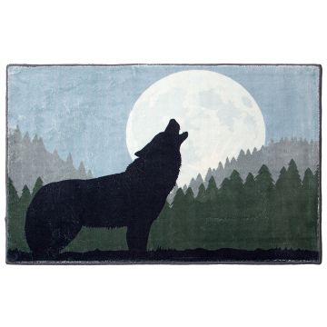 Howling Wolf Small Area Rug