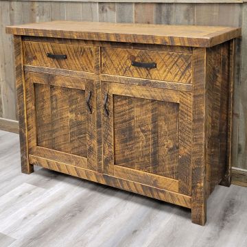 Sawmill Barnwood Buffet in 48" width and Antique Barnwood Finish