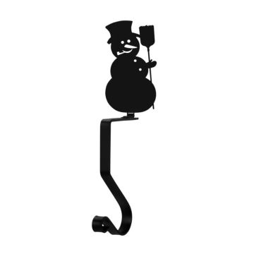 Sweeping Snowman Mantel Hook