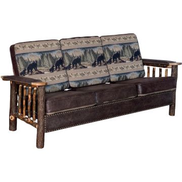 Saranac Hickory Log Sofa