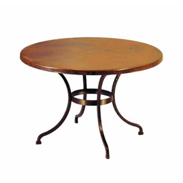 Sonoran Hammered Copper Round Dining Table