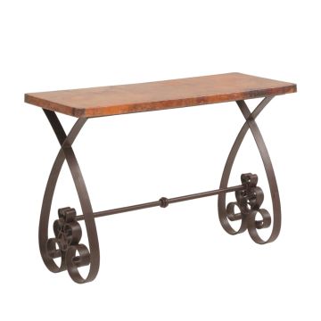 Southern Hammered Copper Sofa Table