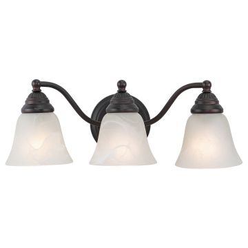 Standford 3-Light Oil Burnished Bronze Vanity Light