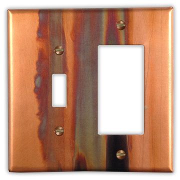 Stellar 1 Toggle 1 Rocker/GFI Copper Switch Plate