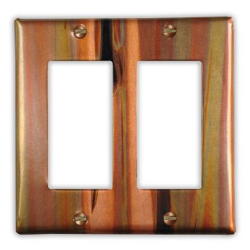 Stellar 2 Rocker/GFI Copper Switch Plate