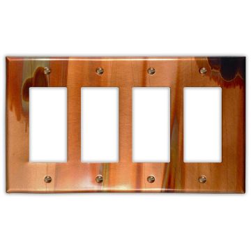 Stellar 4 Rocker/GFI Copper Switch Plate