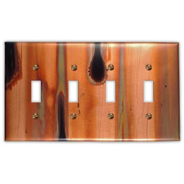 Stellar 4 Toggle Copper Switch Plate