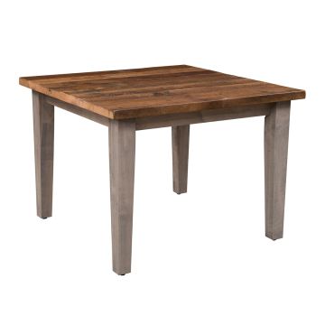 Stonehouse Manor Reclaimed Dining Table - Solid Top - Driftwood Table Base Finish