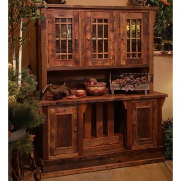Stony Brooke Rustic Reclaimed Entryway Sideboard & Hutch