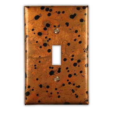 Sunburst 1 Toggle Copper Switch Plate