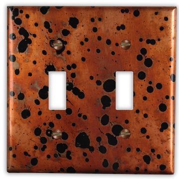 Sunburst 2 Toggle Copper Switch Plate