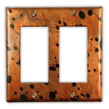 Sunburst 2 Rocker/GFI Copper Switch Plate