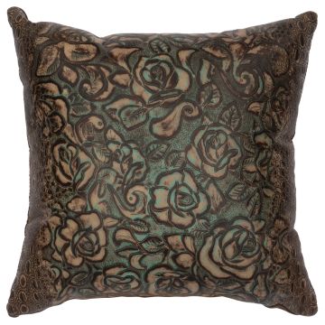 Sundance Gardens Embossed Leather Decor Pillow