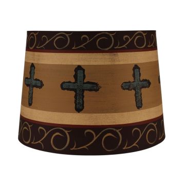 Rustic Burnt Umber Mission Lampshade