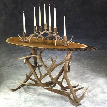 Elk Antler Sofa Table