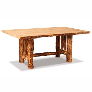 Aspen Highlands Rustic Log Dining Table