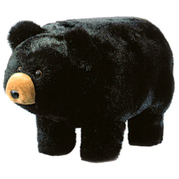 "Midnite" friendly plush footstool
